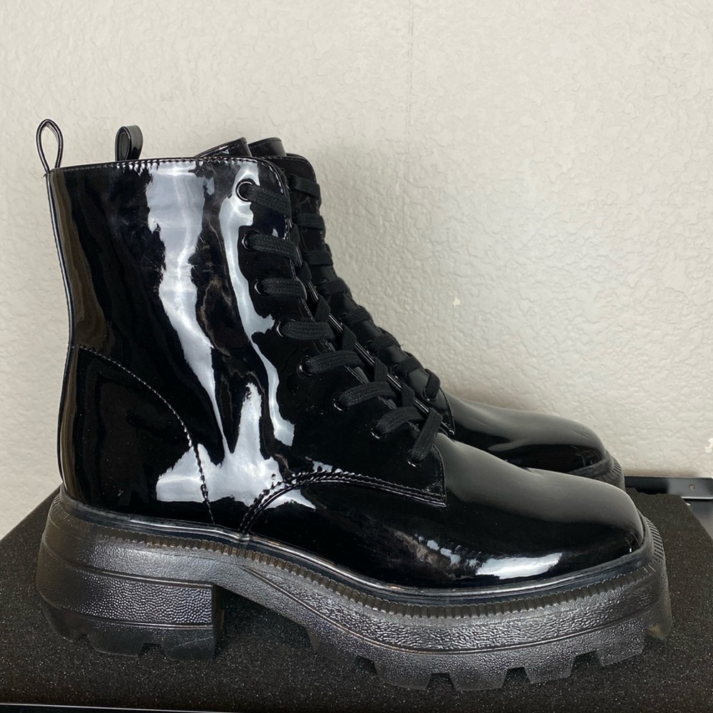 Katy Perry black Geli combat boots - Picture 2 of 9